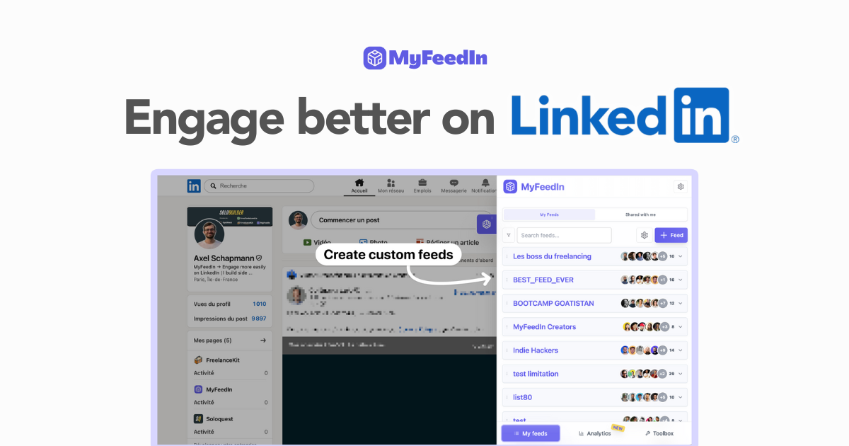 MyFeedIn — Bring more people to my main product